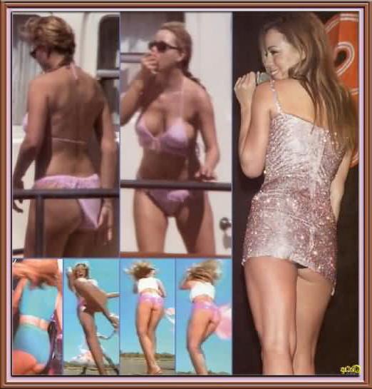 16P Mariah Carey see thru dress and bikini paparazzi pictures