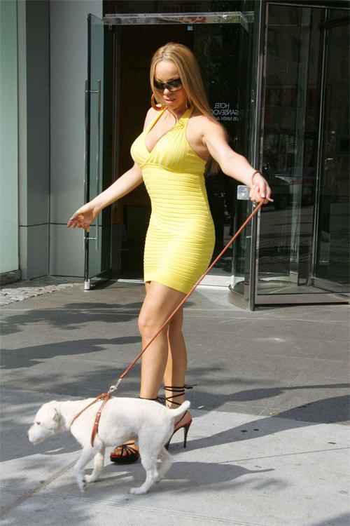 16P Mariah Carey see thru dress and bikini paparazzi pictures