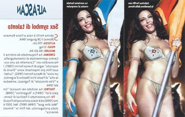 16P Well respected actress Sabrina Ferilli posing nude
