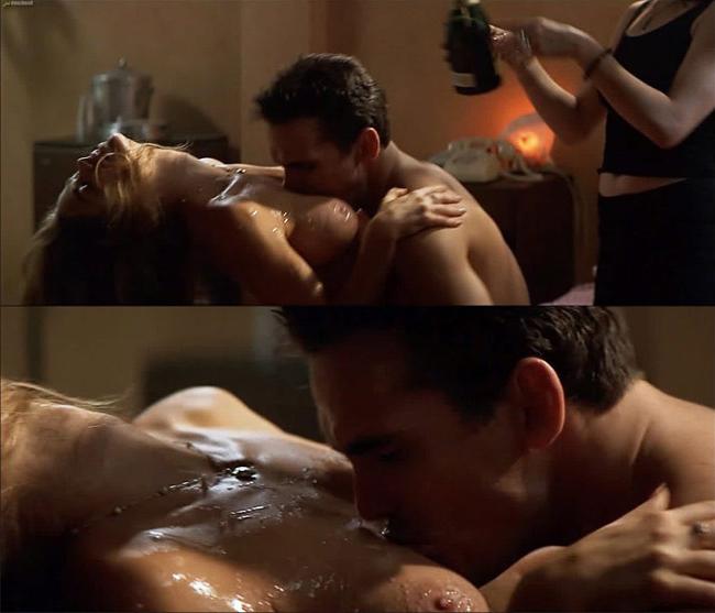 16P Hot celebrity Denise Richards group sex action