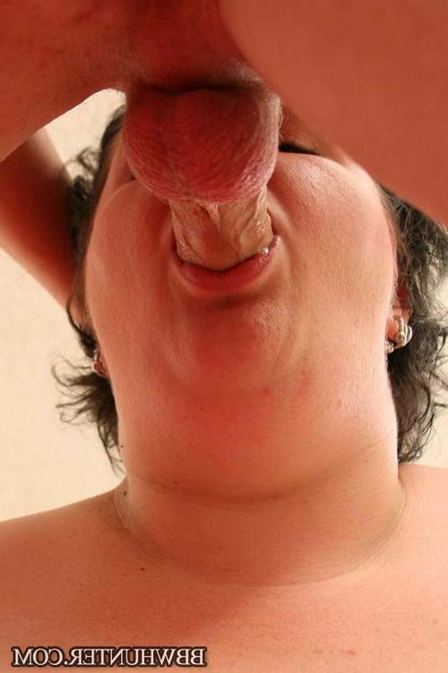15P Plump brunette licking a pair of wrinkled balls
