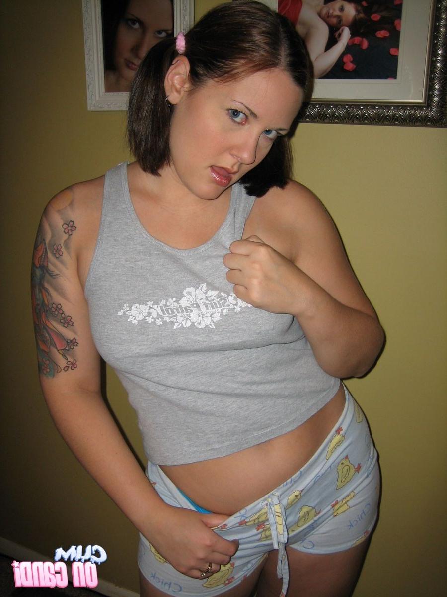 16P Candi Gets Cum In Her Pig Tails