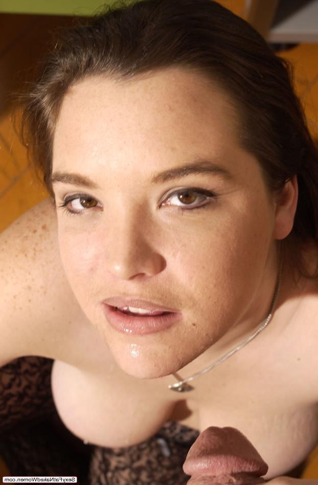 16P BBW Brunette Giving Blowjob From Your POV