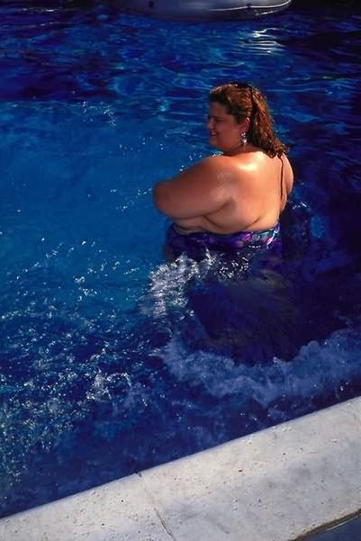 20P Couple of giant fat whales swimming
