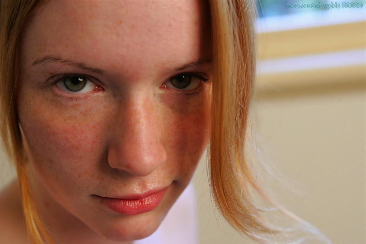 16P Freckle faced redhead amateur teen exposes her big pink nipples