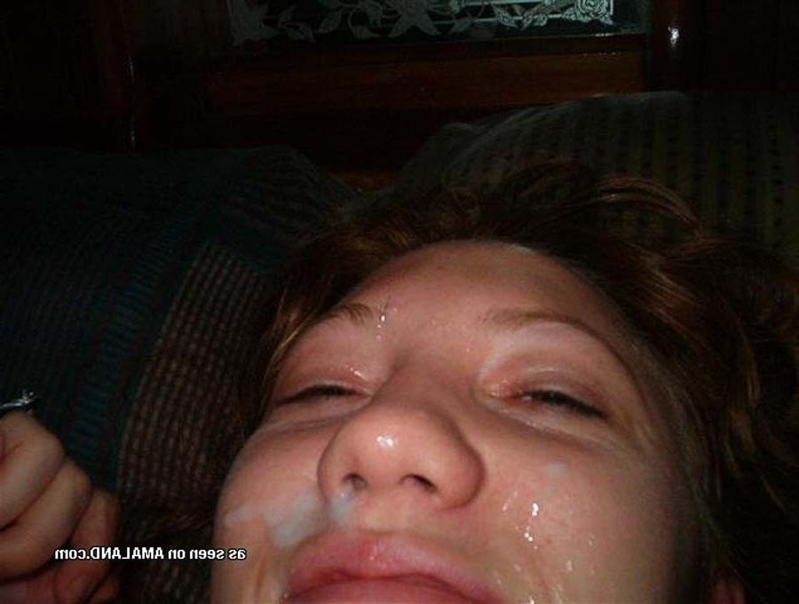12P Cum covered cute teen amateur girl
