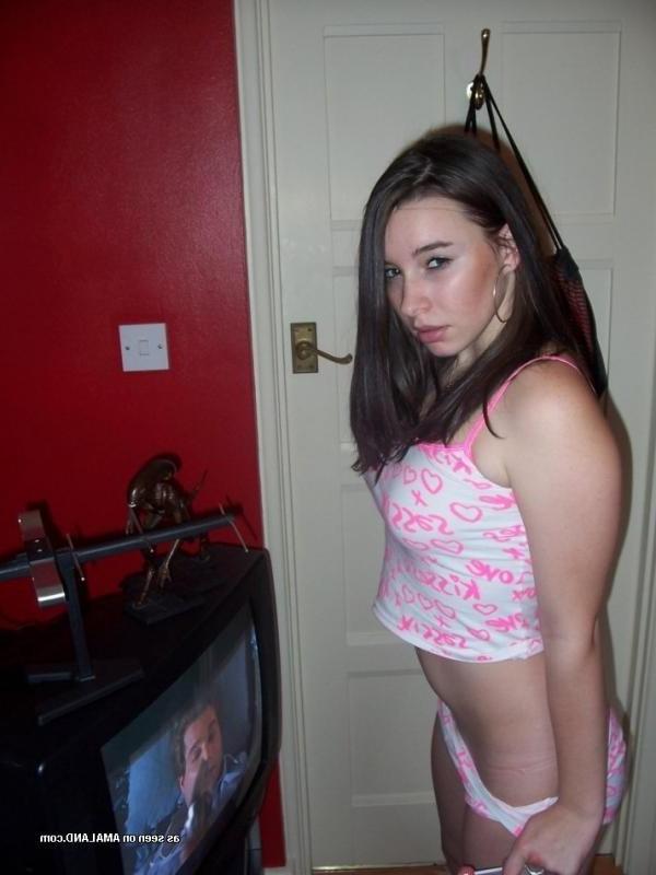 14P Selection of a naughty pretty teen teasing her boyfriend
