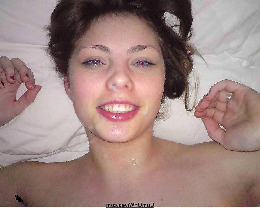 16P Homemade photos of hot wives covered with cum