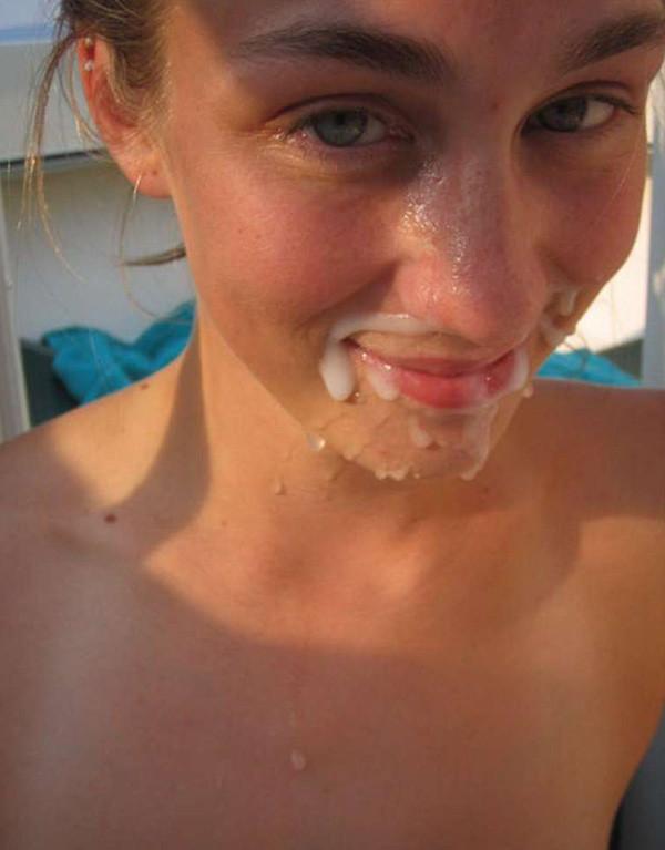 15P Picture set of cum-drenched horny chicks