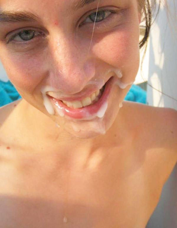 15P Picture set of cum-drenched horny chicks