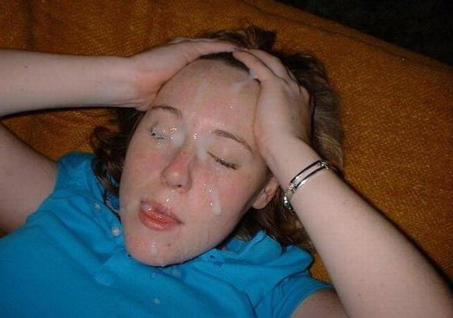 14P Real amateur girlfriends taking messy facials