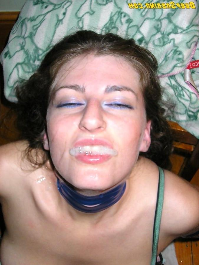 16P Sabrina Deep does excellent throatjob and gets covered in cum