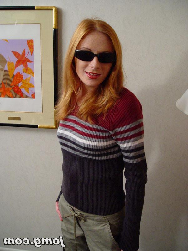 7P Massive facial on a very cute and sexy redhead with sunglasses