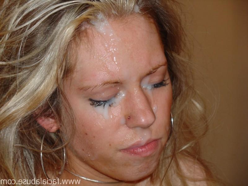 20P Sexy Blonde Babe Gags On Cock And Takes A Messy Facial