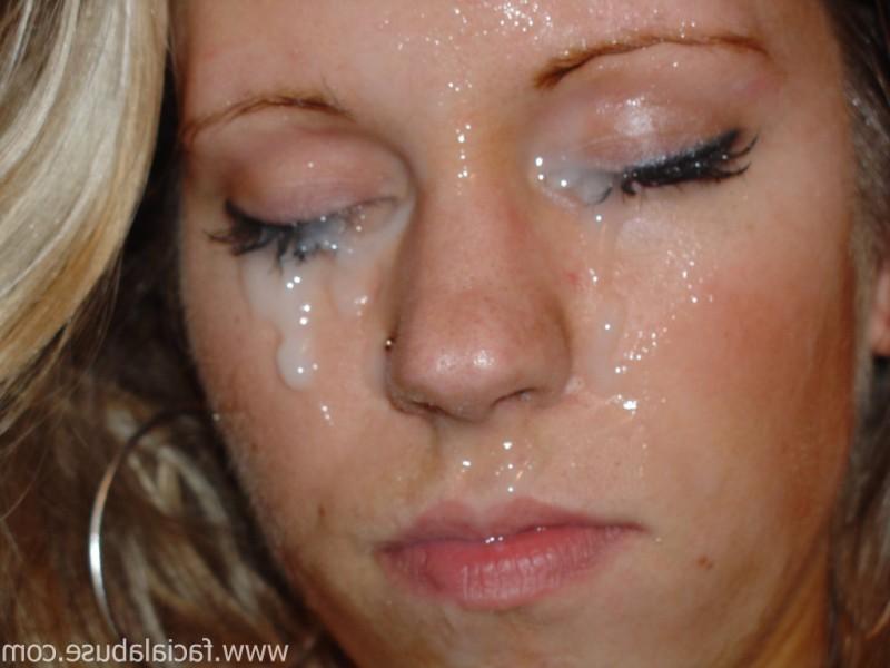 20P Sexy Blonde Babe Gags On Cock And Takes A Messy Facial