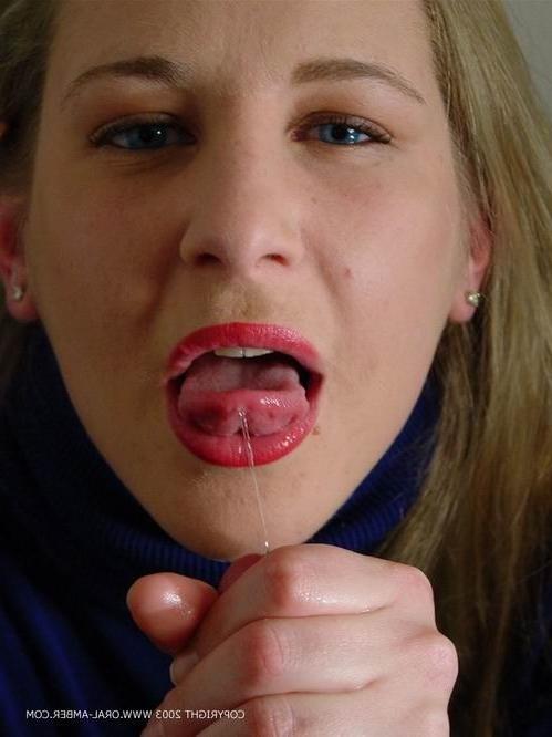 16P Girlfriend keeping cum in her mouth
