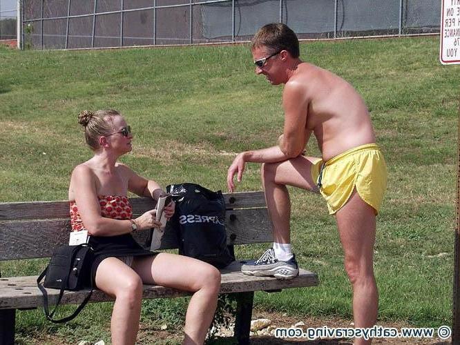 17P male jogger blown and balls emptied in public park