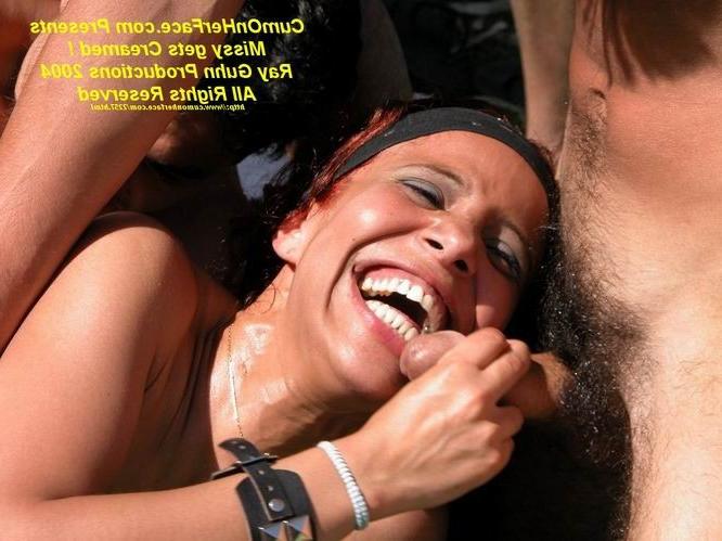 16P Outdoor group sex and messy facial