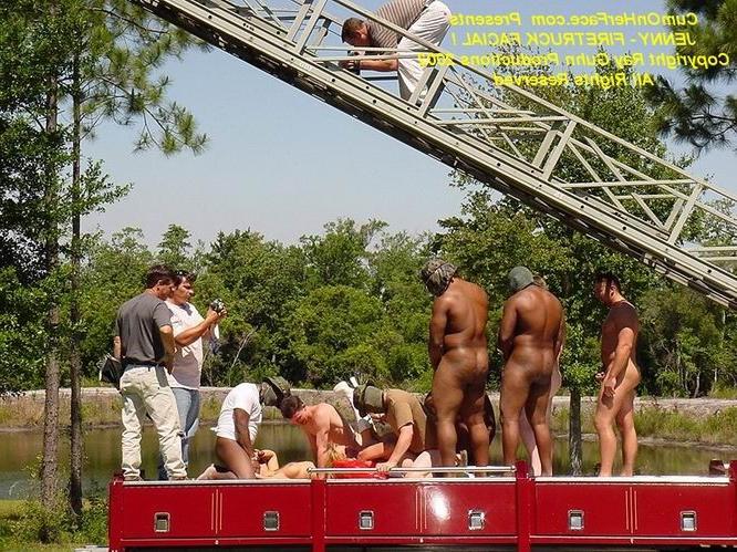 16P Outdoor group sex and messy facial