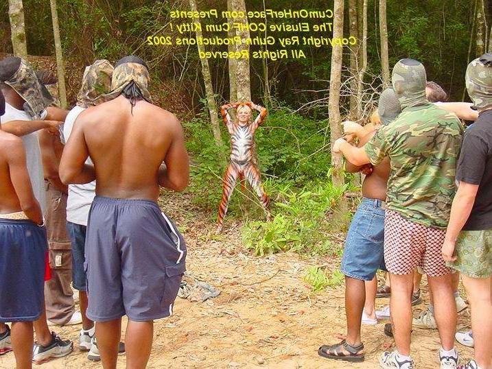 16P Outdoor group sex messy facial