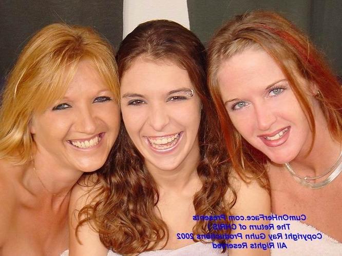 16P Brunette teen getting a messy facial