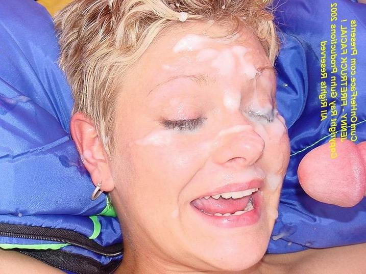 16P Outdoor group messy cumshot