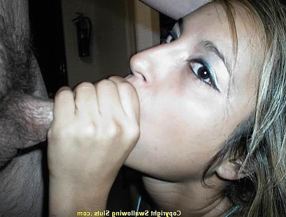 16P Young tanned cocksucker in her bra makes a guy cum