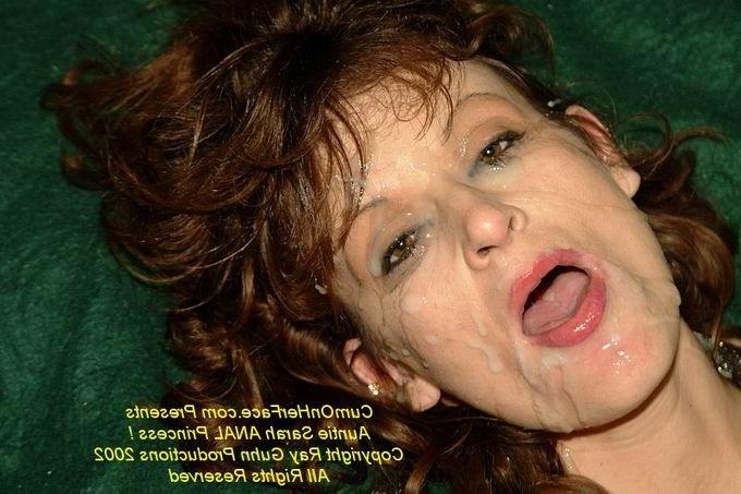16P Mature babe get a messy facial