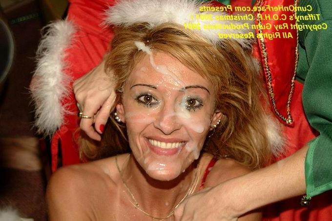 16P Xmas gangbang and messy facial