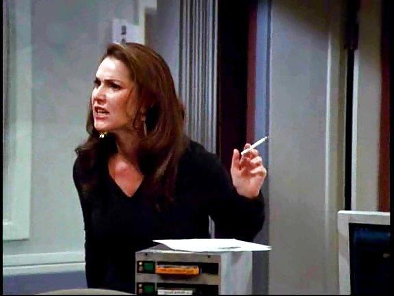 25P Jane Leeves and Peri Gilpen SMOKING