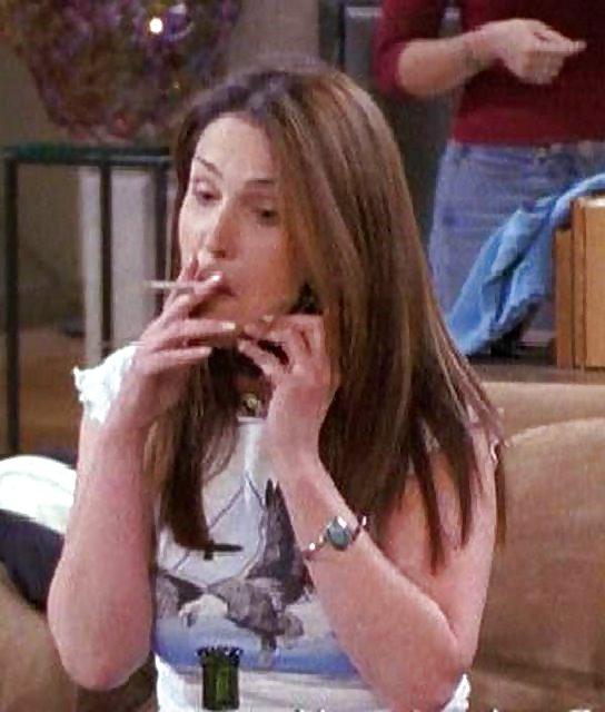 25P Jane Leeves and Peri Gilpen SMOKING