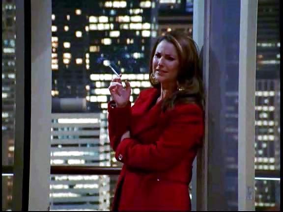 25P Jane Leeves and Peri Gilpen SMOKING