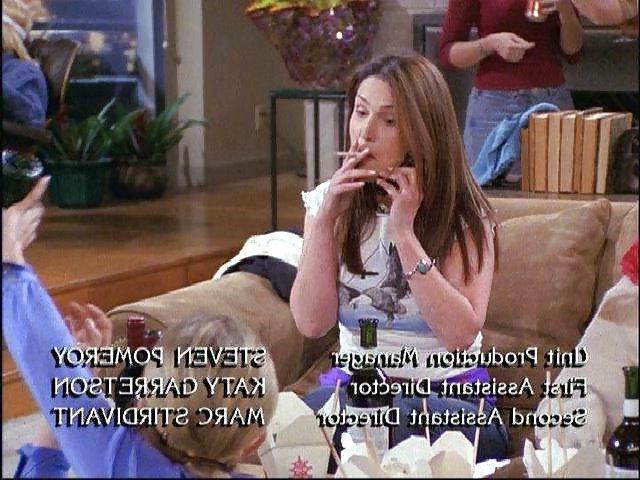 25P Jane Leeves and Peri Gilpen SMOKING