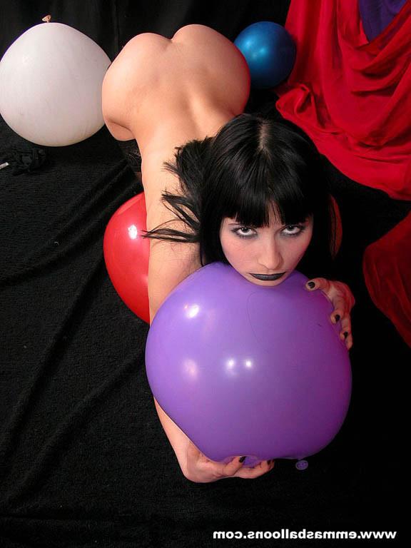16P teen in panties playing with a balloon