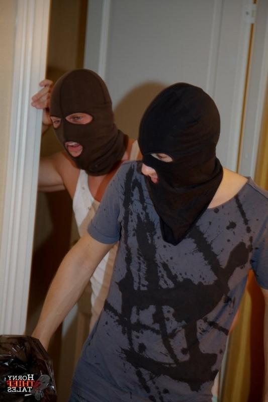 16P Two masked robbers break in and fuck an innocent teen girl silly