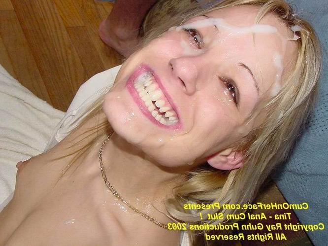 16P Blonde teen group messy cumshot