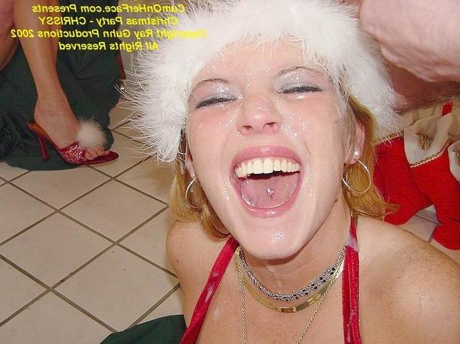 16P Cute teen group messy facial