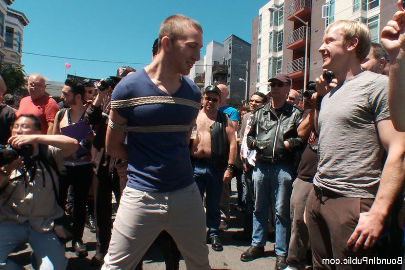 15P Cody Allen bound, humiliated and gang fucked in front of a crowd.