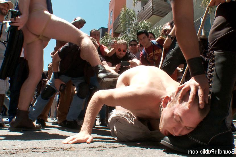 15P Cody Allen bound, humiliated and gang fucked in front of a crowd.