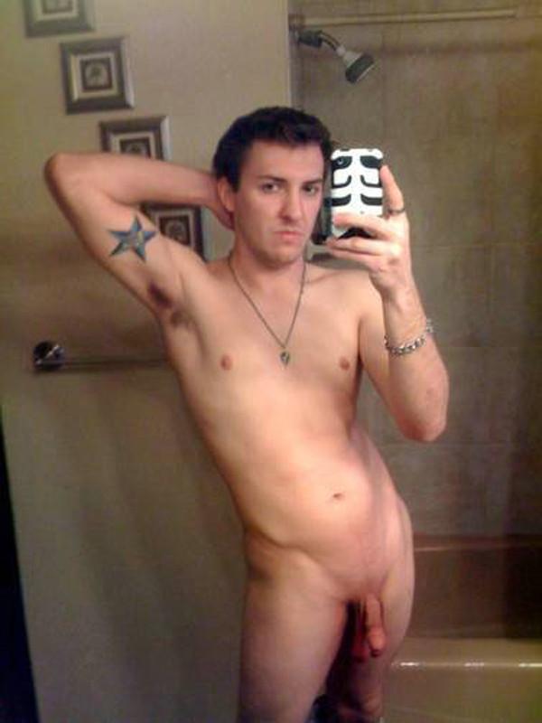 16P Pics of naked gay guy obsessing his cock