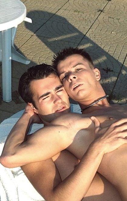 20P Couple of tanned college twinks blowing and screwing by the pool