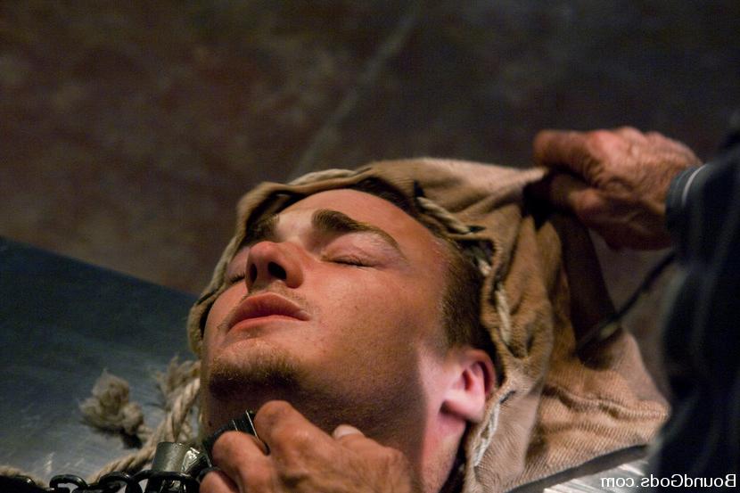 15P Nick Moretti plays with two naked studs, DJ and Christian Wilde, in the slaughte