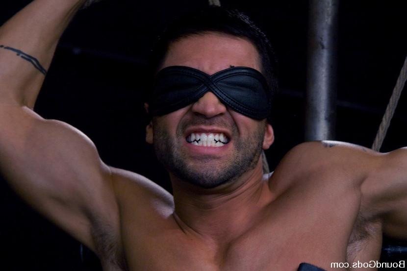 15P CJ Madison ties Dominic Pacifico to his horse chair and fucks him hard with his 