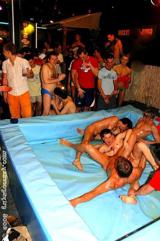 20P Gay surfer boys inserting ping pong balls in their tight holes
