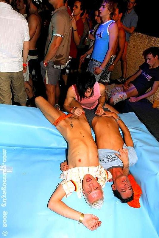 20P Gay surfer boys inserting ping pong balls in their tight holes