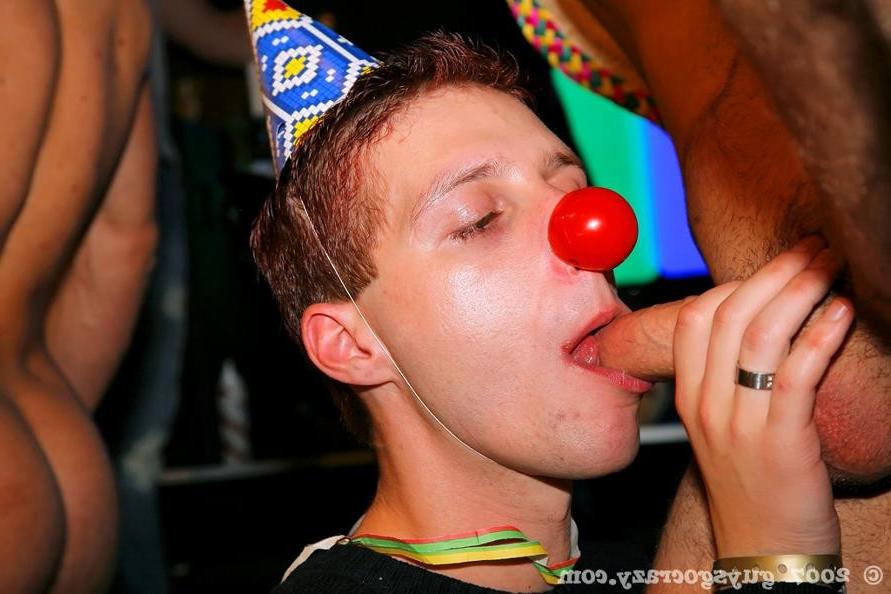 19P Hot gay guys fuck and suck at a crazy masquerade ball orgy