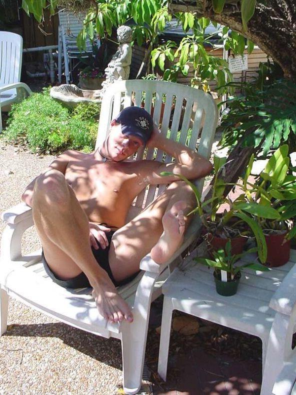 16P spicy twink student relaxing naked outdoor at a vacation