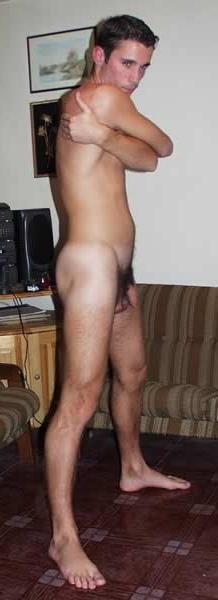 13P Hot stud posing in living room