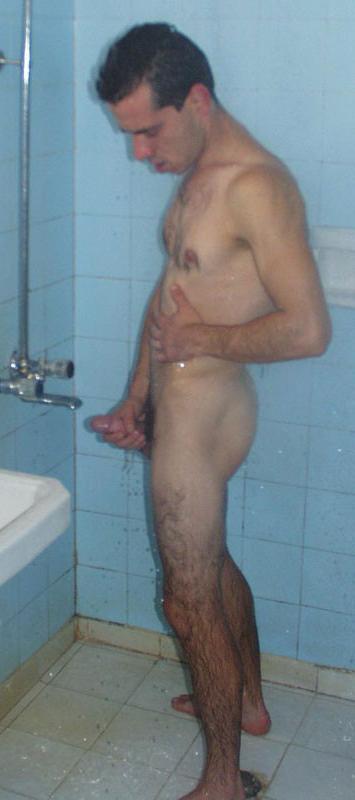 15P hung stud jacks off in the shower