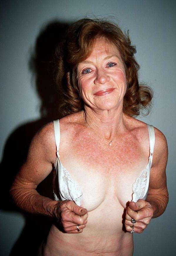 16P Extreme old redhead granny gets her hairy wrinkly snatch fucked